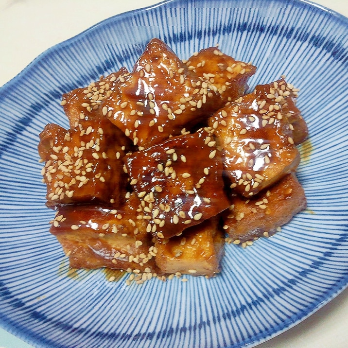 厚揚げの甘味噌焼き++